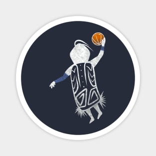 Dunking Basketball Player Magnet